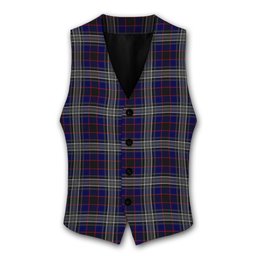 ScotsTee Shop Scottish Yates Tartan Waistcoat Sleeveless Suit Vest