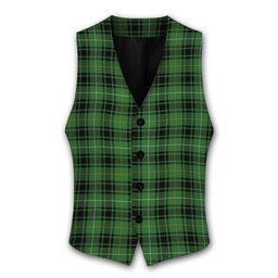 ScotsTee Shop Scottish MacIvor Hunting Ancient Tartan Waistcoat Sleeveless Suit Vest