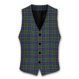 ScotsTee Shop Scottish Wood SC Tartan Waistcoat Sleeveless Suit Vest