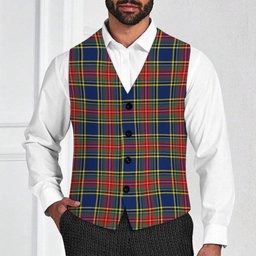 ScotsTee Shop Scottish McBeth Modern Tartan Waistcoat Sleeveless Suit Vest