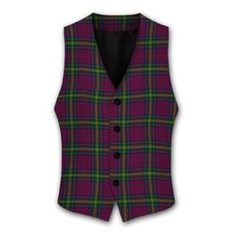 ScotsTee Shop Scottish MacGaugh Tartan Waistcoat Sleeveless Suit Vest