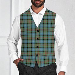 ScotsTee Shop Scottish Porterfield Tartan Waistcoat Sleeveless Suit Vest