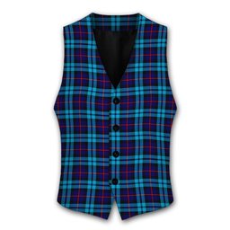 ScotsTee Shop Scottish McCorquodale SC Tartan Waistcoat Sleeveless Suit Vest