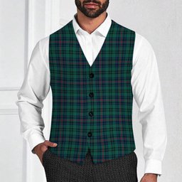 ScotsTee Shop Scottish Walker Hunting Modern Tartan Waistcoat Sleeveless Suit Vest