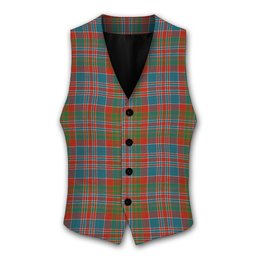 ScotsTee Shop Scottish MacDonald of Boisdale Ancient Tartan Waistcoat Sleeveless Suit Vest