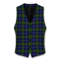 ScotsTee Shop Scottish MacLeod of Harris Modern Tartan Waistcoat Sleeveless Suit Vest