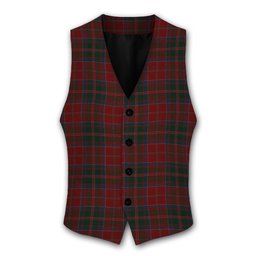 ScotsTee Shop Scottish MacDonald of Glencoe Tartan Waistcoat Sleeveless Suit Vest
