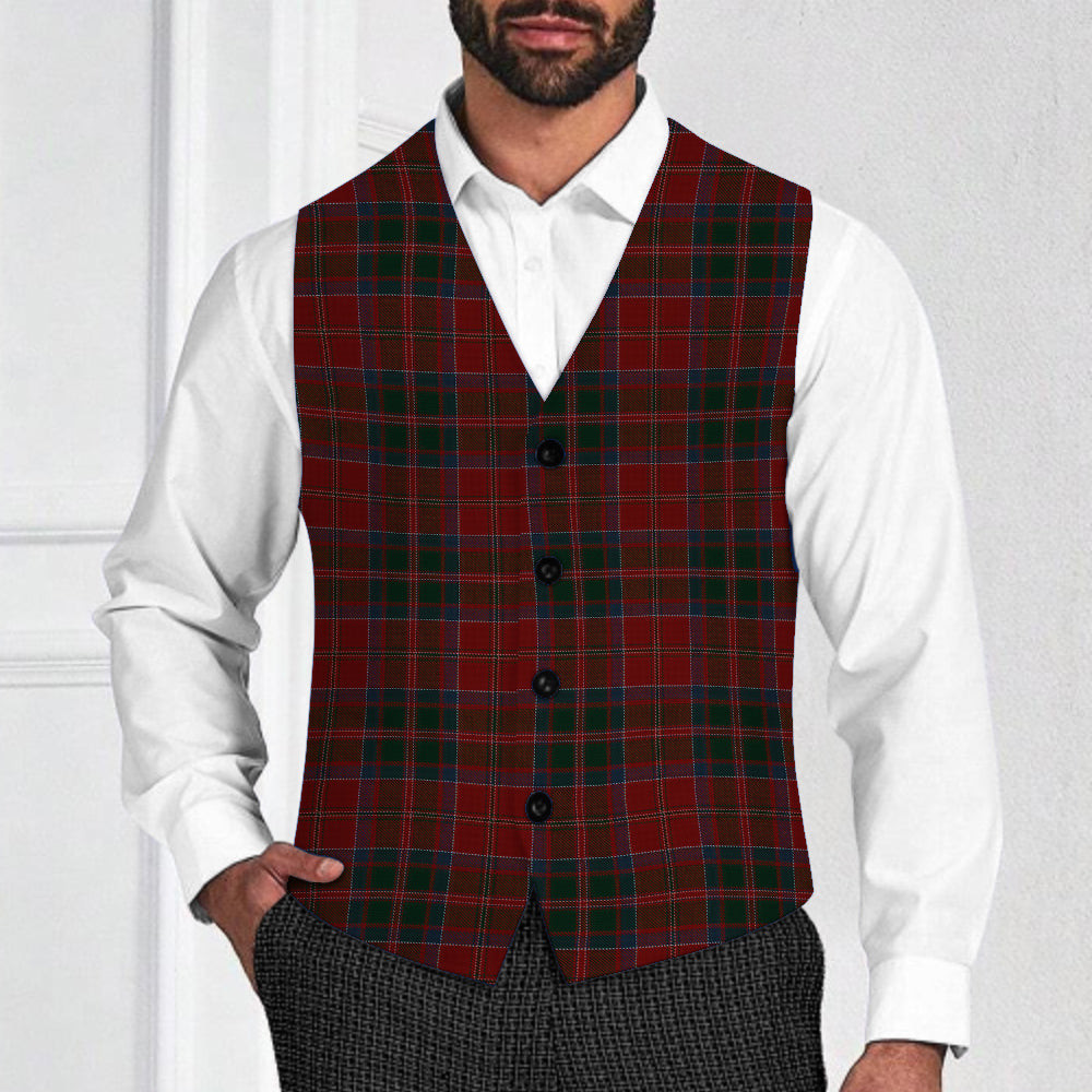 ScotsTee Shop Scottish MacDonald of Glencoe Tartan Waistcoat Sleeveless Suit Vest