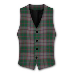 ScotsTee Shop Scottish MacPherson Gathering 1996 Tartan Waistcoat Sleeveless Suit Vest