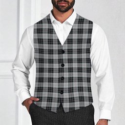 ScotsTee Shop Scottish McRae Dress Tartan Waistcoat Sleeveless Suit Vest