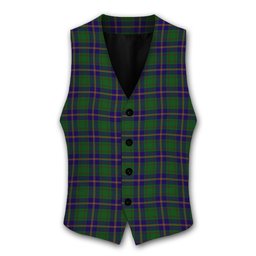 ScotsTee Shop Scottish Leatherneck Tartan Waistcoat Sleeveless Suit Vest