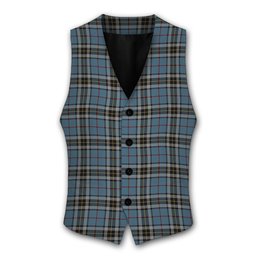 ScotsTee Shop Scottish Thomson Tartan Waistcoat Sleeveless Suit Vest