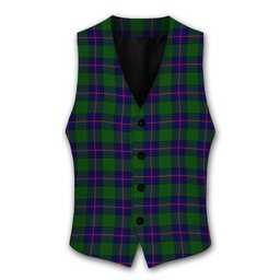 ScotsTee Shop Scottish Shaw Modern Tartan Waistcoat Sleeveless Suit Vest