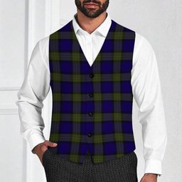 ScotsTee Shop Scottish Minnick Tartan Waistcoat Sleeveless Suit Vest