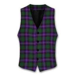 ScotsTee Shop Scottish MacRae Hunting 1 Tartan Waistcoat Sleeveless Suit Vest