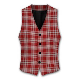 ScotsTee Shop Scottish Menzies 1815 Tartan Waistcoat Sleeveless Suit Vest