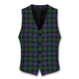 ScotsTee Shop Scottish Malcolm 2 Tartan Waistcoat Sleeveless Suit Vest