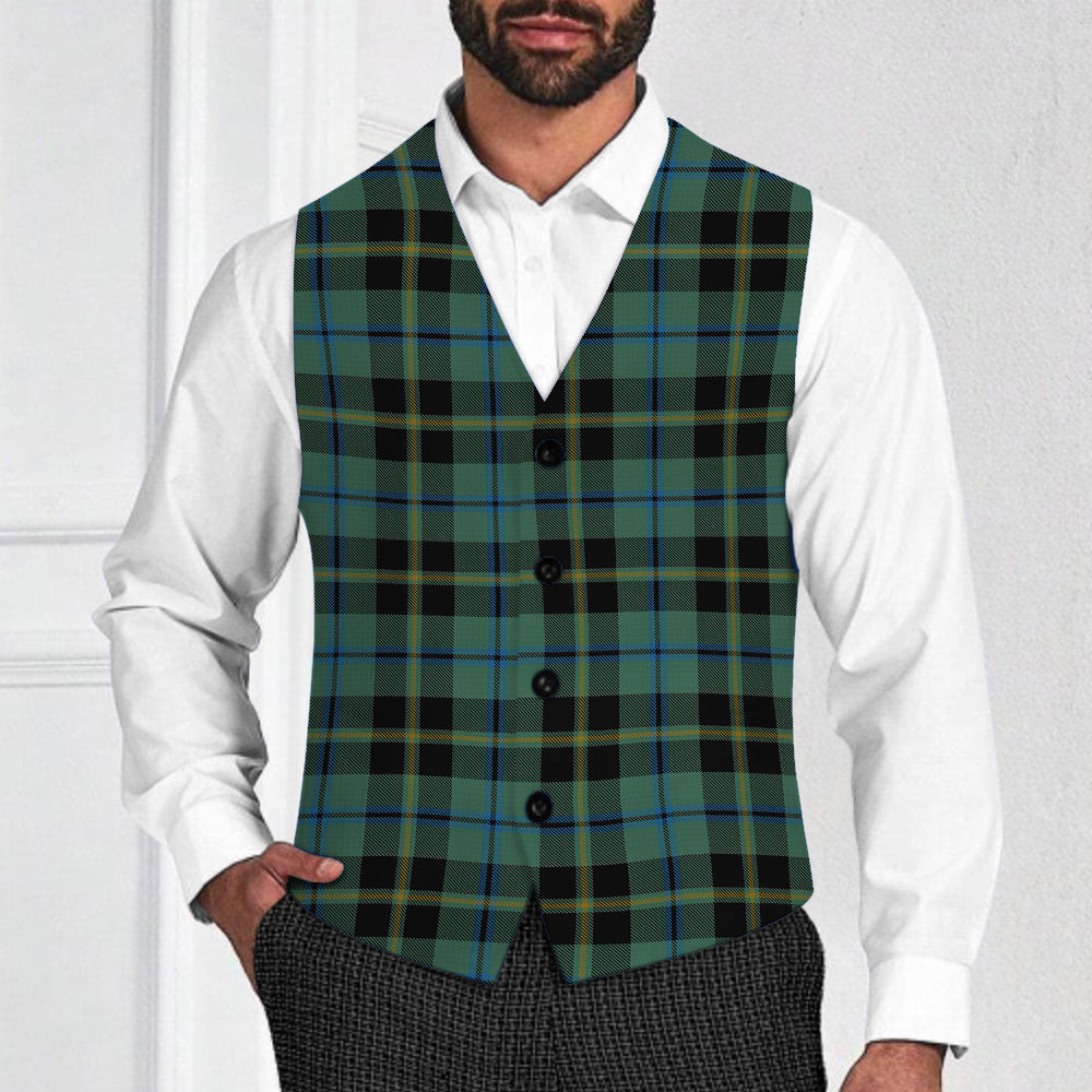 ScotsTee Shop Scottish Michaluk Tartan Waistcoat Sleeveless Suit Vest
