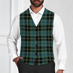 ScotsTee Shop Scottish Michaluk Tartan Waistcoat Sleeveless Suit Vest