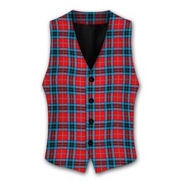 ScotsTee Shop Scottish McTavish Modern Tartan Waistcoat Sleeveless Suit Vest