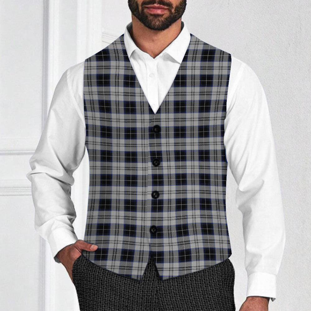 ScotsTee Shop Scottish Menzies Black Dress Tartan Waistcoat Sleeveless Suit Vest