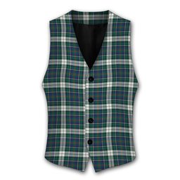 ScotsTee Shop Scottish MacInnes Dress Modern Tartan Waistcoat Sleeveless Suit Vest