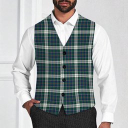 ScotsTee Shop Scottish MacInnes Dress Modern Tartan Waistcoat Sleeveless Suit Vest