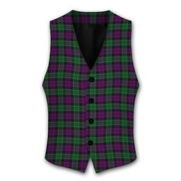 ScotsTee Shop Scottish Wilsons 150 Tartan Waistcoat Sleeveless Suit Vest