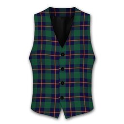 ScotsTee Shop Scottish Irvine Glenn Tartan Waistcoat Sleeveless Suit Vest