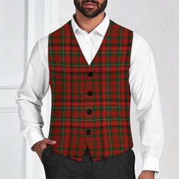 ScotsTee Shop Scottish MacDonald of Staffa 2 Tartan Waistcoat Sleeveless Suit Vest