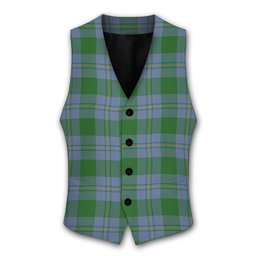 ScotsTee Shop Scottish Irvine of Bonshaw Ancient Tartan Waistcoat Sleeveless Suit Vest