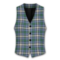 ScotsTee Shop Scottish McDowell Ancient Tartan Waistcoat Sleeveless Suit Vest