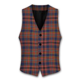 ScotsTee Shop Scottish Ogilvie 6 Tartan Waistcoat Sleeveless Suit Vest
