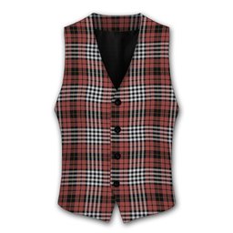 ScotsTee Shop Scottish Little of Morton Rigg Ancient Tartan Waistcoat Sleeveless Suit Vest