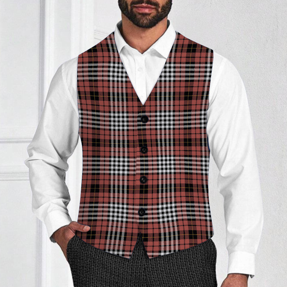 ScotsTee Shop Scottish Little of Morton Rigg Ancient Tartan Waistcoat Sleeveless Suit Vest