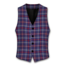 ScotsTee Shop Scottish Parker USA Tartan Waistcoat Sleeveless Suit Vest