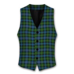 ScotsTee Shop Scottish MacLeod of Skye Tartan Waistcoat Sleeveless Suit Vest