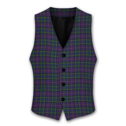 ScotsTee Shop Scottish Rankin 2 Tartan Waistcoat Sleeveless Suit Vest