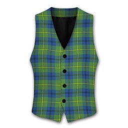 ScotsTee Shop Scottish Johnston Ancient Tartan Waistcoat Sleeveless Suit Vest