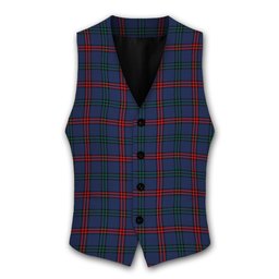 ScotsTee Shop Scottish Montgomery of Ayrshire Modern Tartan Waistcoat Sleeveless Suit Vest