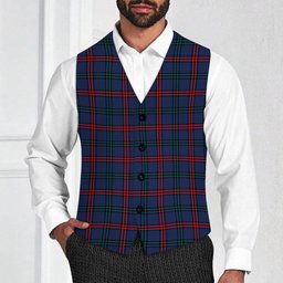 ScotsTee Shop Scottish Montgomery of Ayrshire Modern Tartan Waistcoat Sleeveless Suit Vest