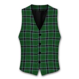 ScotsTee Shop Scottish Innes Hunting Tartan Waistcoat Sleeveless Suit Vest
