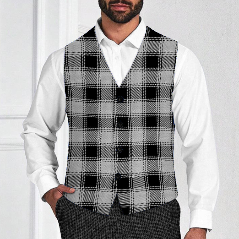 ScotsTee Shop Scottish YinYang Tartan Waistcoat Sleeveless Suit Vest