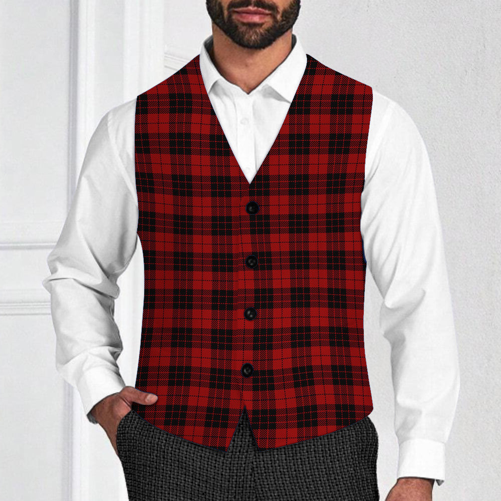ScotsTee Shop Scottish MacLeod of Raasay Highland Tartan Waistcoat Sleeveless Suit Vest