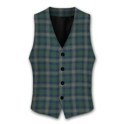 ScotsTee Shop Scottish Kennedy Modern Tartan Waistcoat Sleeveless Suit Vest