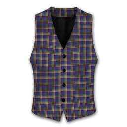 ScotsTee Shop Scottish Yukon (asymmetric) Tartan Waistcoat Sleeveless Suit Vest