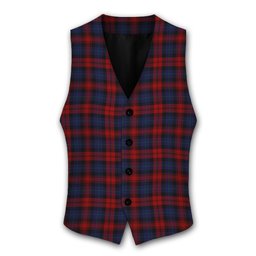 ScotsTee Shop Scottish MacLachlan Tartan Waistcoat Sleeveless Suit Vest