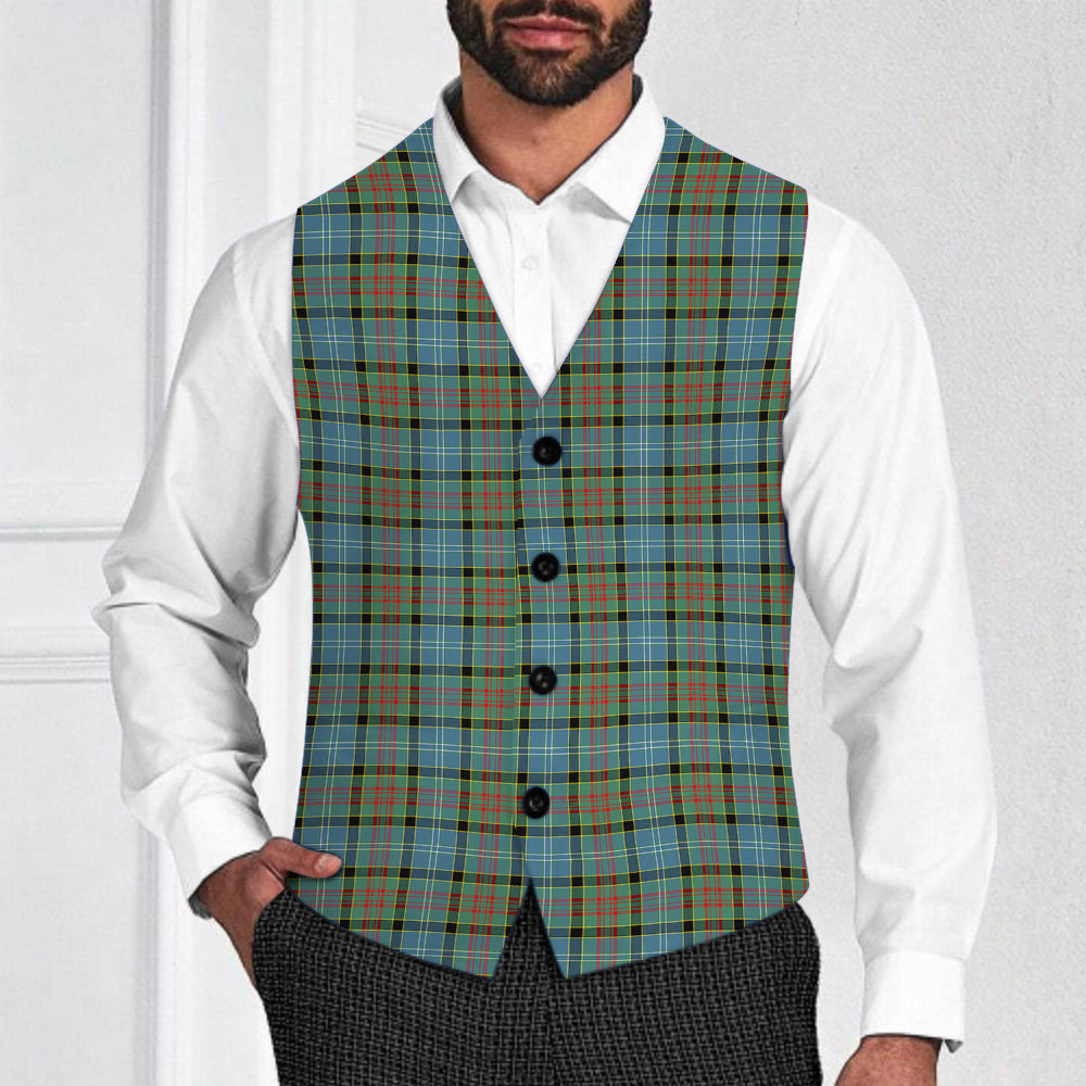 ScotsTee Shop Scottish Pasley District Tartan Waistcoat Sleeveless Suit Vest