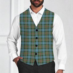 ScotsTee Shop Scottish Pasley District Tartan Waistcoat Sleeveless Suit Vest