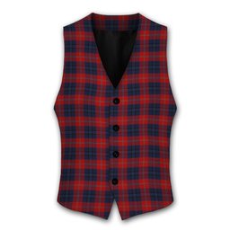 ScotsTee Shop Scottish McKnight Tartan Waistcoat Sleeveless Suit Vest